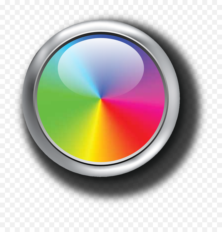 Colors Chromatic Circle Red Green Blue - Rainbow Button Png Emoji,Gay Pride Flag Emoji