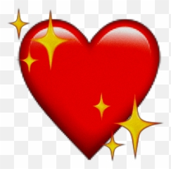 Emoji Heart Glitter Noise Red Redhe - Heart,Noise Emoji