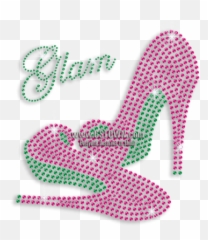 Rose Pink Emerald High Heels Iron - Dress Emoji