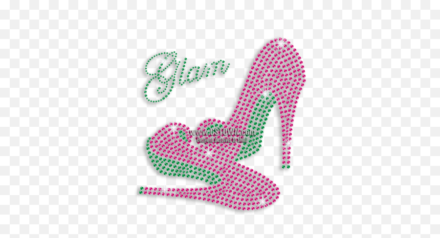 Rose Pink Emerald High Heels Iron - Dress Emoji,Emoji High Heels