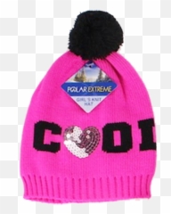 Warm Winter Ski Snowboard Gloves - Kids Hat For Girls Emoji