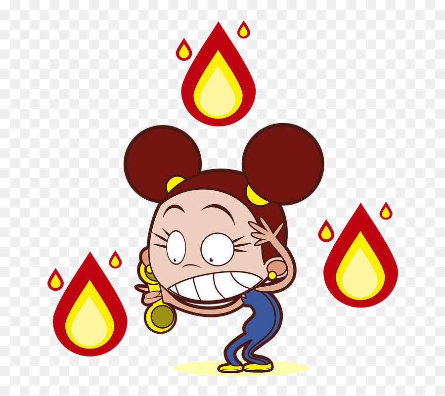 Fire Girl Firefighter - Cartoon Emoji,Fire Emoji Jpg