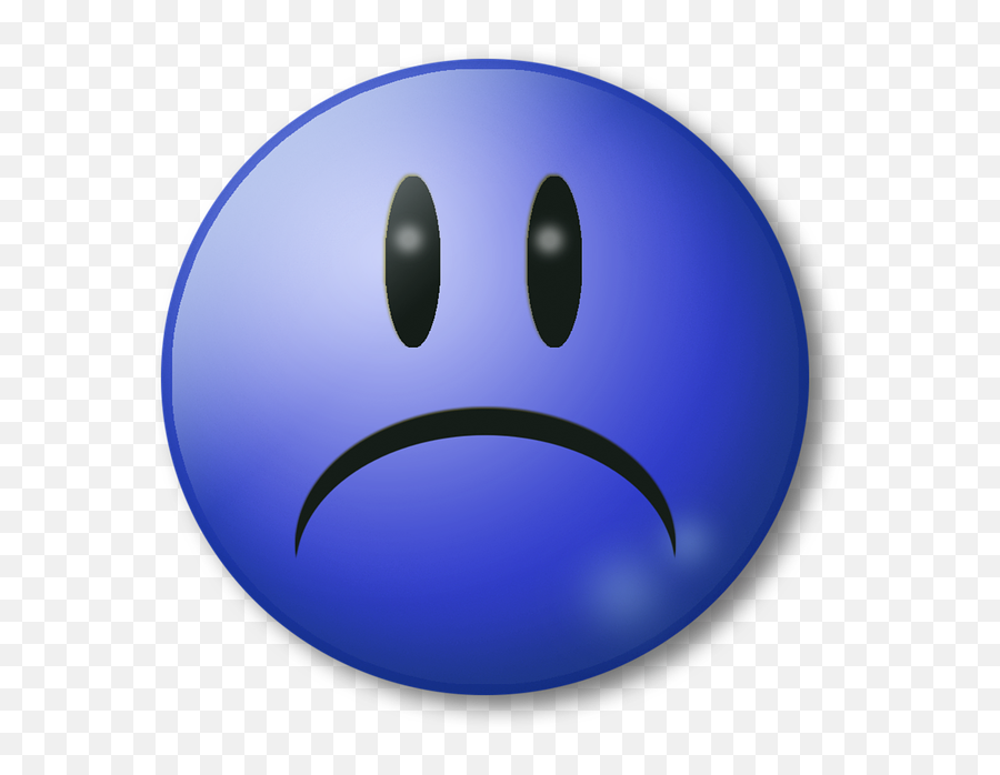 Sad Unhappy Sadness - Worried Face Emoji,Sad Emoji