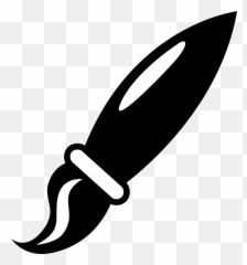 Brush Paintbrush Paint Write Sketch - Paint Brush Clip Art Emoji,Letter And Knife Emoji