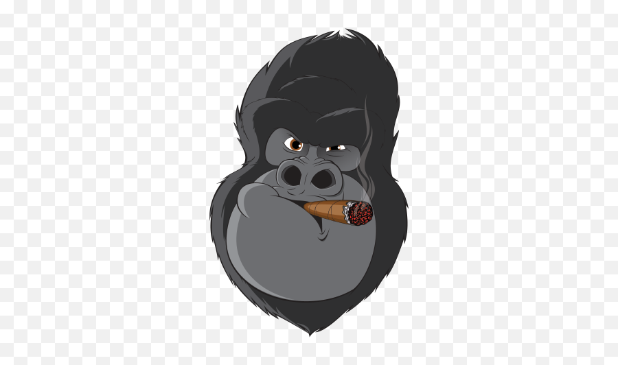 Bigfoot Clipart Gangster Picture - Cartoon Gorilla Head Emoji,Bigfoot Emoji