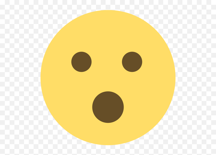 Emojione 1f62e - Circle Emoji,Thinking Emoji Png
