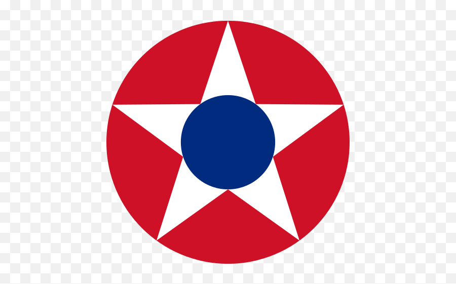 Roundel Of The Costa Rican Military Air Force - Star Symbol On Map Emoji,Costa Rica Flag Emoji