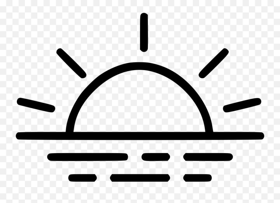 Striped Vector Sunrise Transparent - Sunset Icon Transparent Emoji,Sunrise Emoji