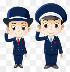 Download Public Security Police Officer Cartoon Free - Policeman And Policewoman Cartoon Emoji,Crying Salute Emoticon