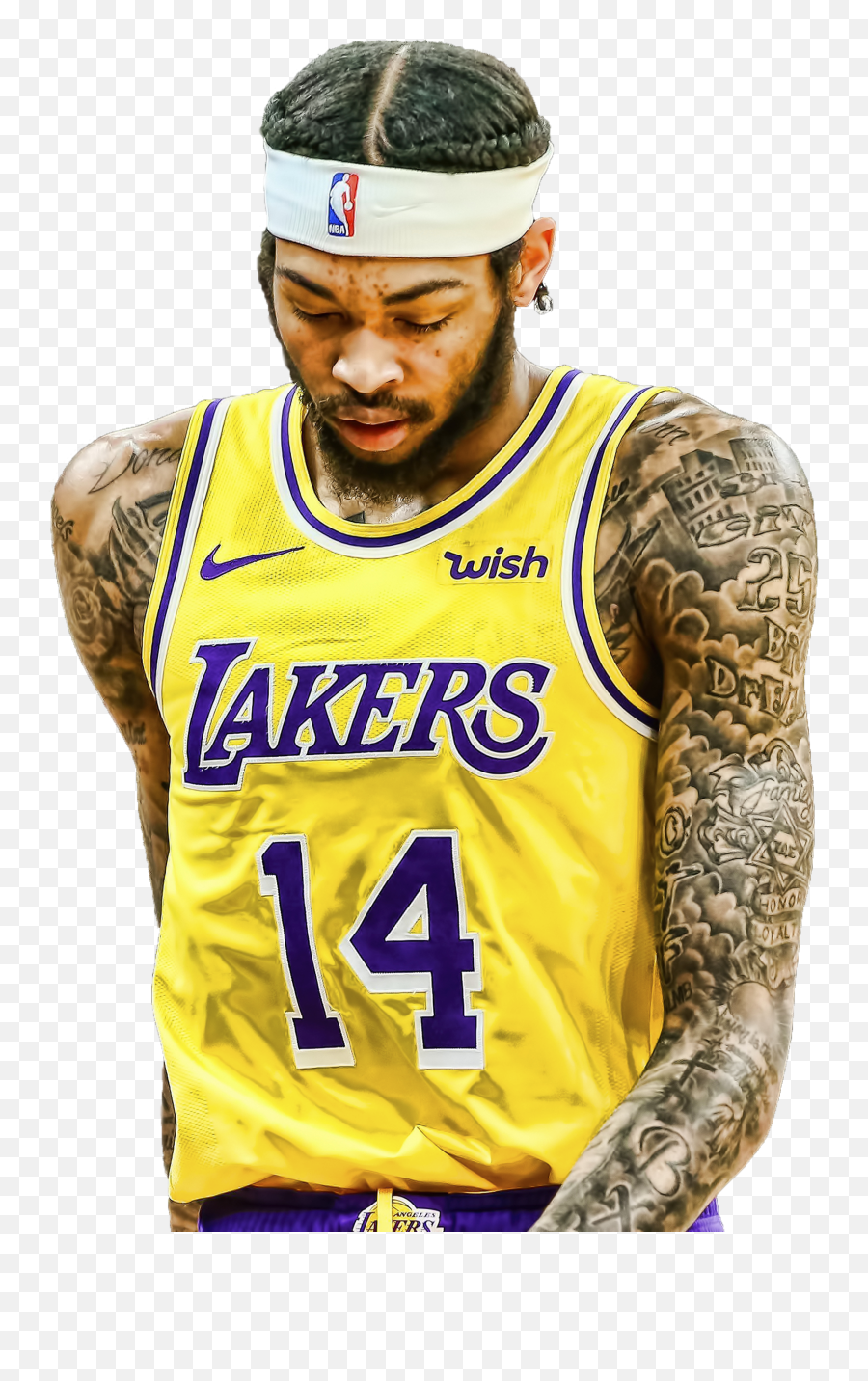 Brandoningram La Lakers Lalakers Basketball Nba Freetoe - Los Angeles Lakers Emoji,Nba Emoji App
