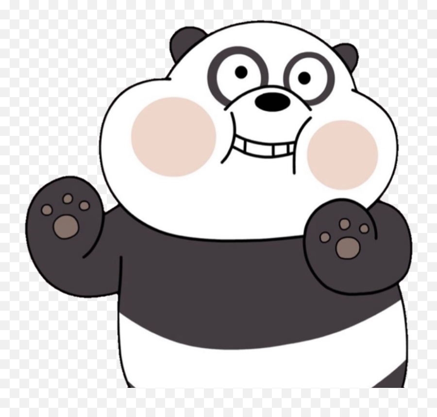 Panda Bear Uwu Cute Webarebearscartoon - Panda We Bare Bears Png Emoji,Panda Bear Emoji
