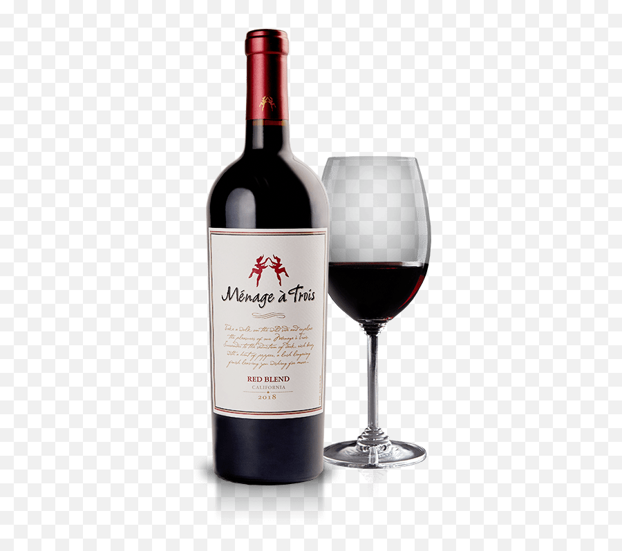 Red Blend Blend Ménage À Trois Wines - Menage A Trois Lavish Merlot Emoji,Glass Of Wine Emoji