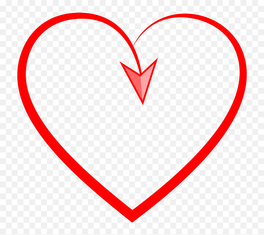 Heart With Arrow In The Middle Clipart Free Download - Clip Art Emoji,Heart With Arrow Emoji
