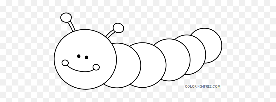 Black And White Caterpillar Coloring Pages Com Caterpillar - Caterpillar Clipart Black And White Emoji,Caterpillar Emoji