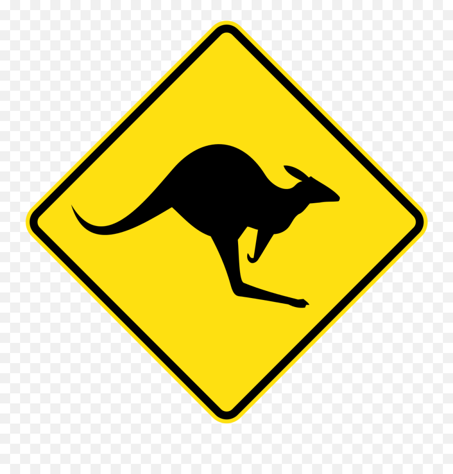 Australia Road Sign W5 - Traffic Signs Left Turn Emoji,Warning Emoji