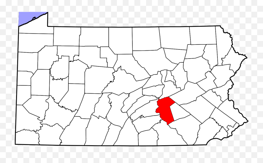 Map Of Pennsylvania Highlighting Dauphin County - Dauphin County Emoji,Penn State Emoji