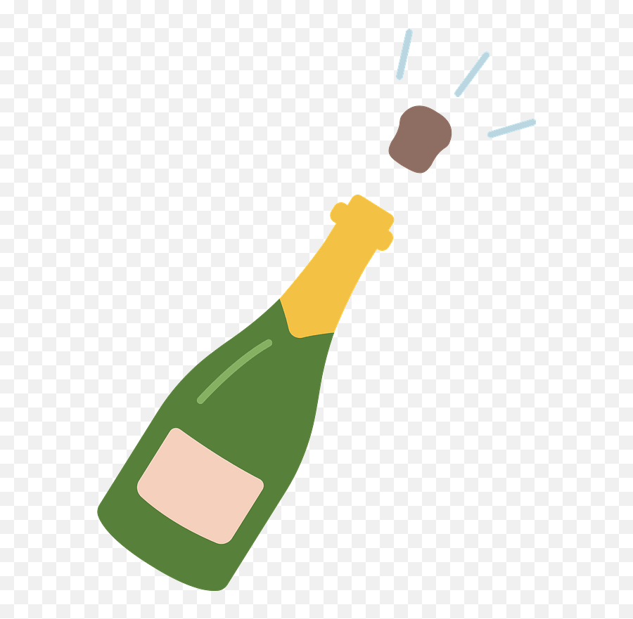 Champagne Clipart Free Download Transparent Png Creazilla - Pop Champagne Emoji,Champagne Emoji Transparent