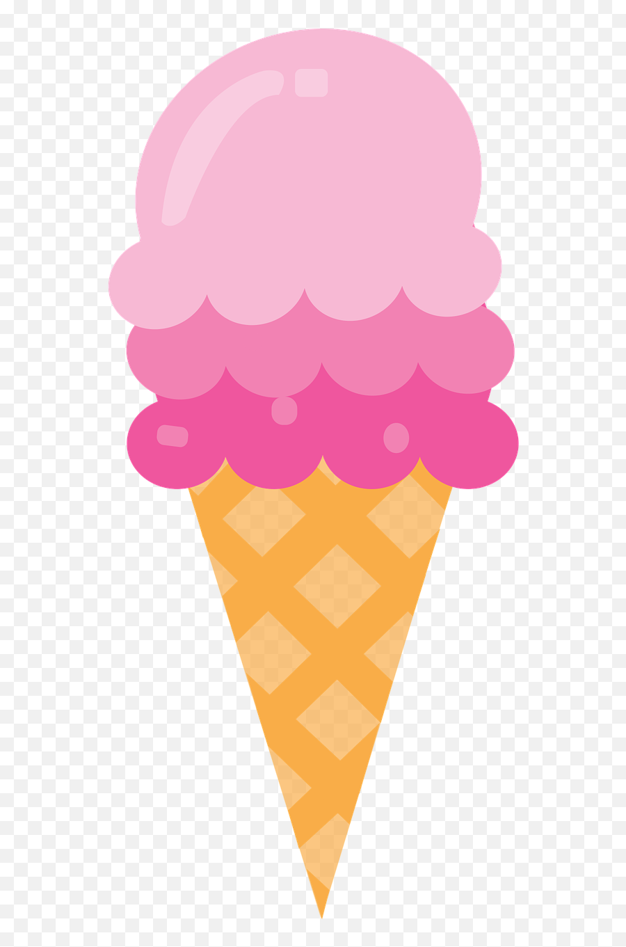 Icecream Cone Pink Ice Cream Cone - Ice Cream Cone Pink Emoji,Chocolate Pudding Emoji