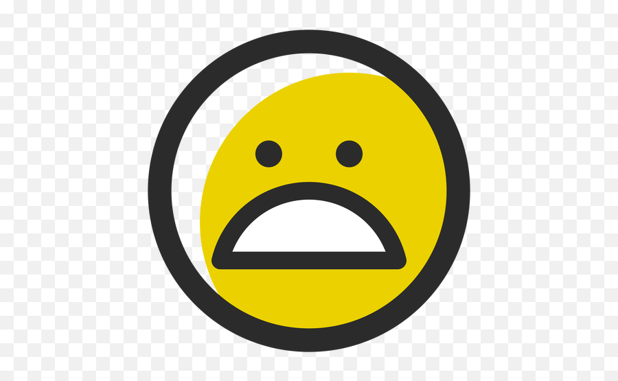 Weary Colored Stroke Emoticon - Circle Emoji,Weary Emoji