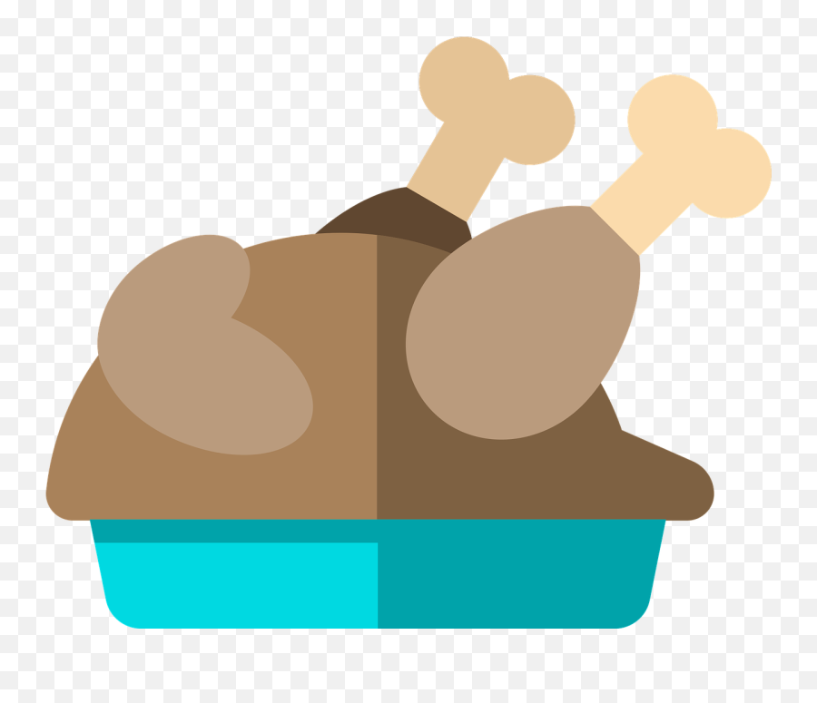 Food Fried Turkey Icon Free Vector - Chicken Food Icon Clipart Emoji,Turkey Leg Emoji