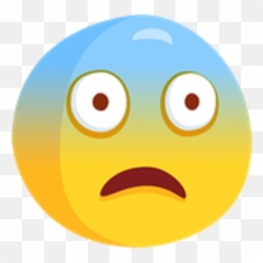 Scary Emoji Png - Natatakot Emoji,Scared Face Emoji