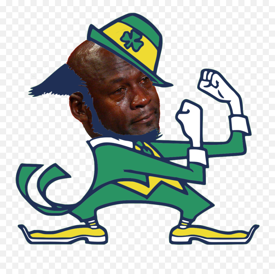 Sad Jordan Face Png Picture - Notre Dame Fighting Irish Emoji,Crying Jordan Emoji