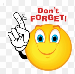 Points To Remember Clipart - Don T Forget Reminder Emoji,Bullet Point Emoticon