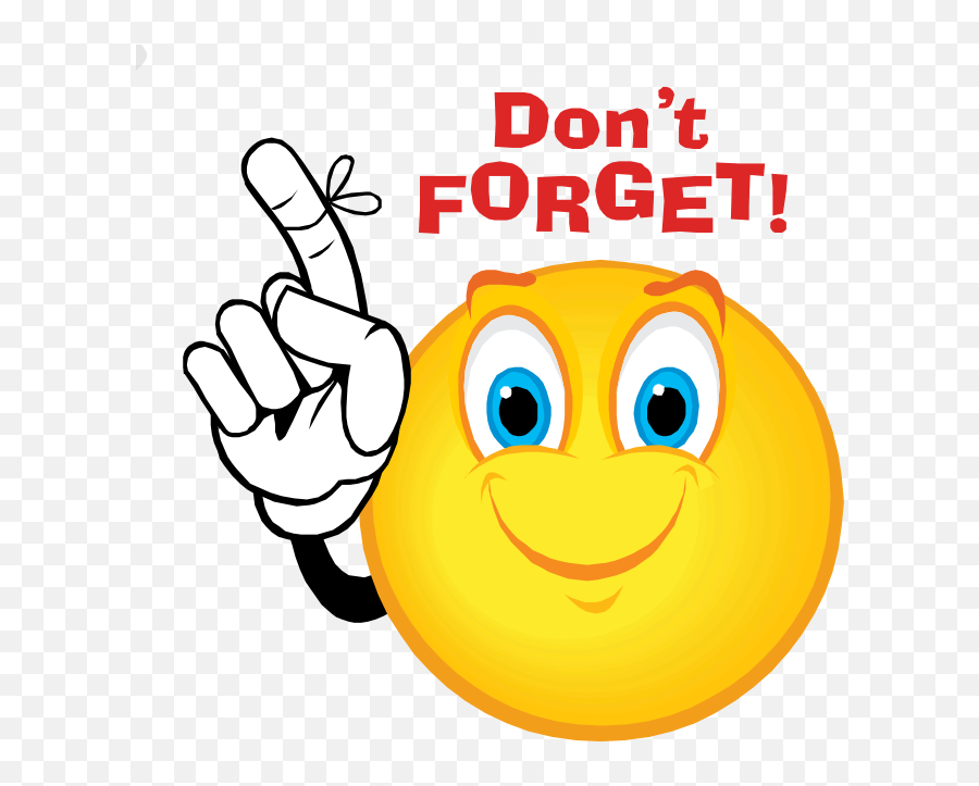 Points To Remember Clipart - Don T Forget Reminder Emoji,Bullet Point Emoticon