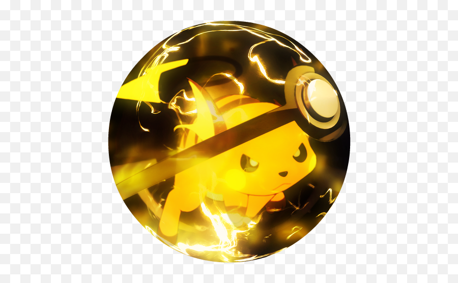 Raichu In A Glass Pokeball - Pokemon In Pokeball Raichu Emoji,Pokeball Emoticon