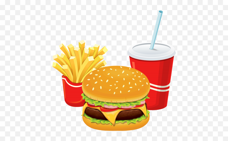 Free Cliparts Png - Transparent Background Fast Food Clipart Emoji,Meal Emoji