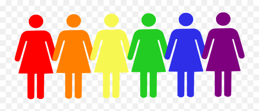 Feminism Women Female - Rainbow People Holding Hands Emoji,Gay Pride Emoji