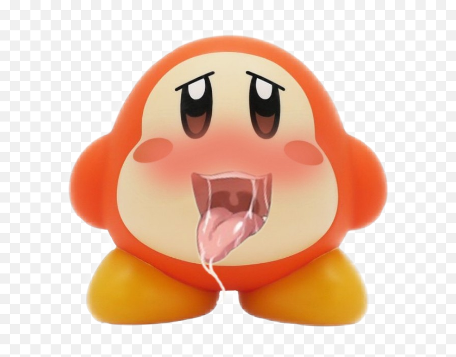 Meme Kirby Ahegao - Sticker By Saltyseabear Cartoon Emoji,Ahegao Emoji