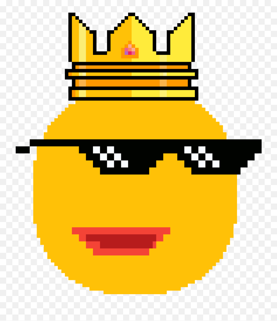 Pixilart - Glasses Minecraft Pixel Art Emoji,Gangster Emoji