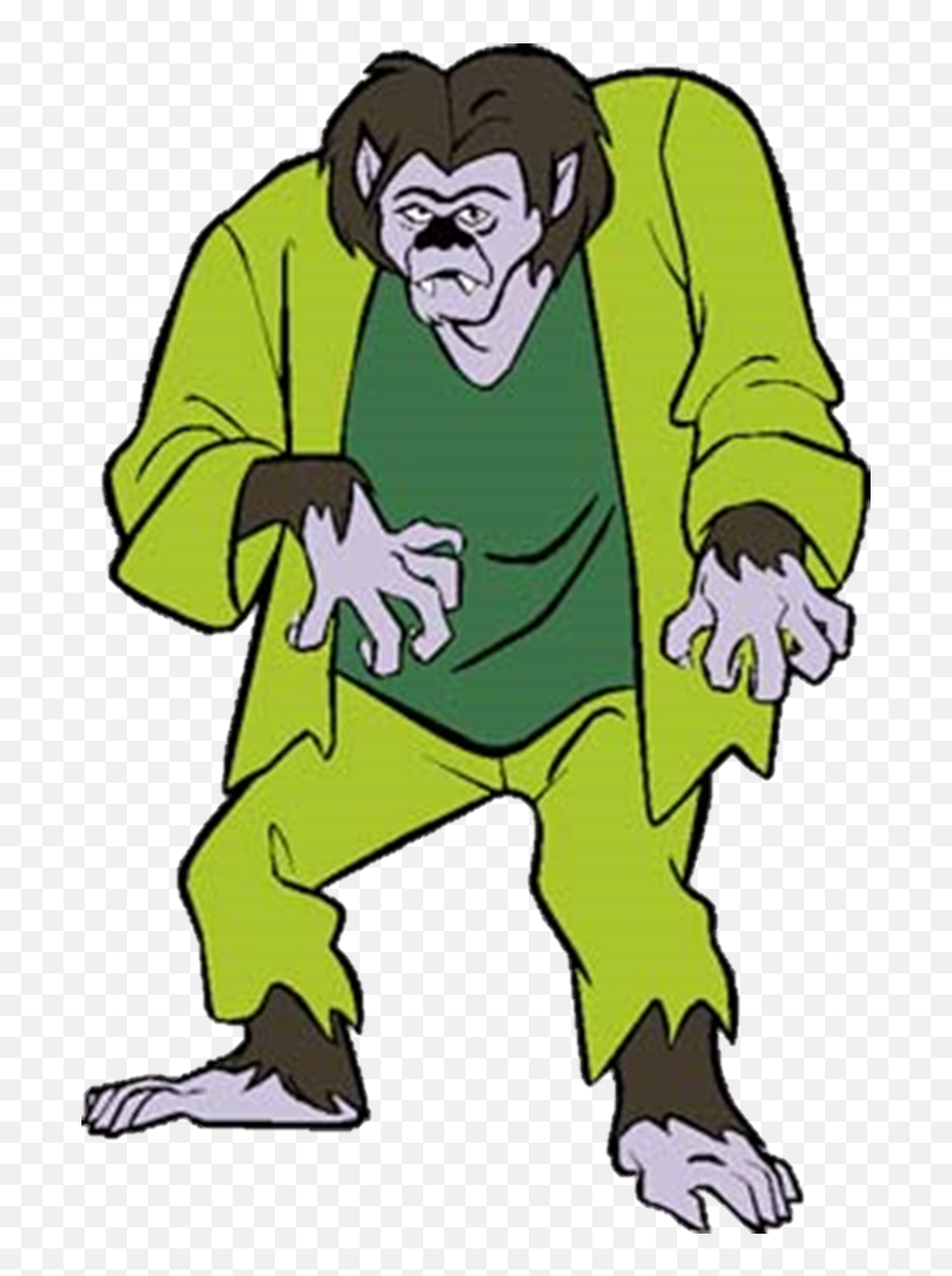 Download Wolfmans Ghost Png Scooby Doo Wolfman Costume - Wolfman Scooby Doo Werewolf Emoji,Werewolf Emoji