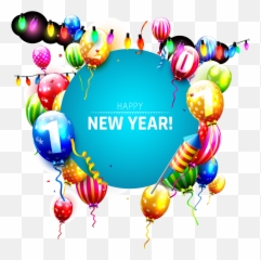 Balloon Christmas Greeting Card New Year - Vector Transparent Happy Emoji