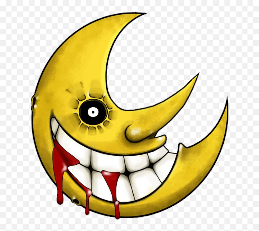 Moonunusualsouleateranimebloodybloodbloodmoon - Soul Eater Moon Emoji,Crescent Moon Emoticon