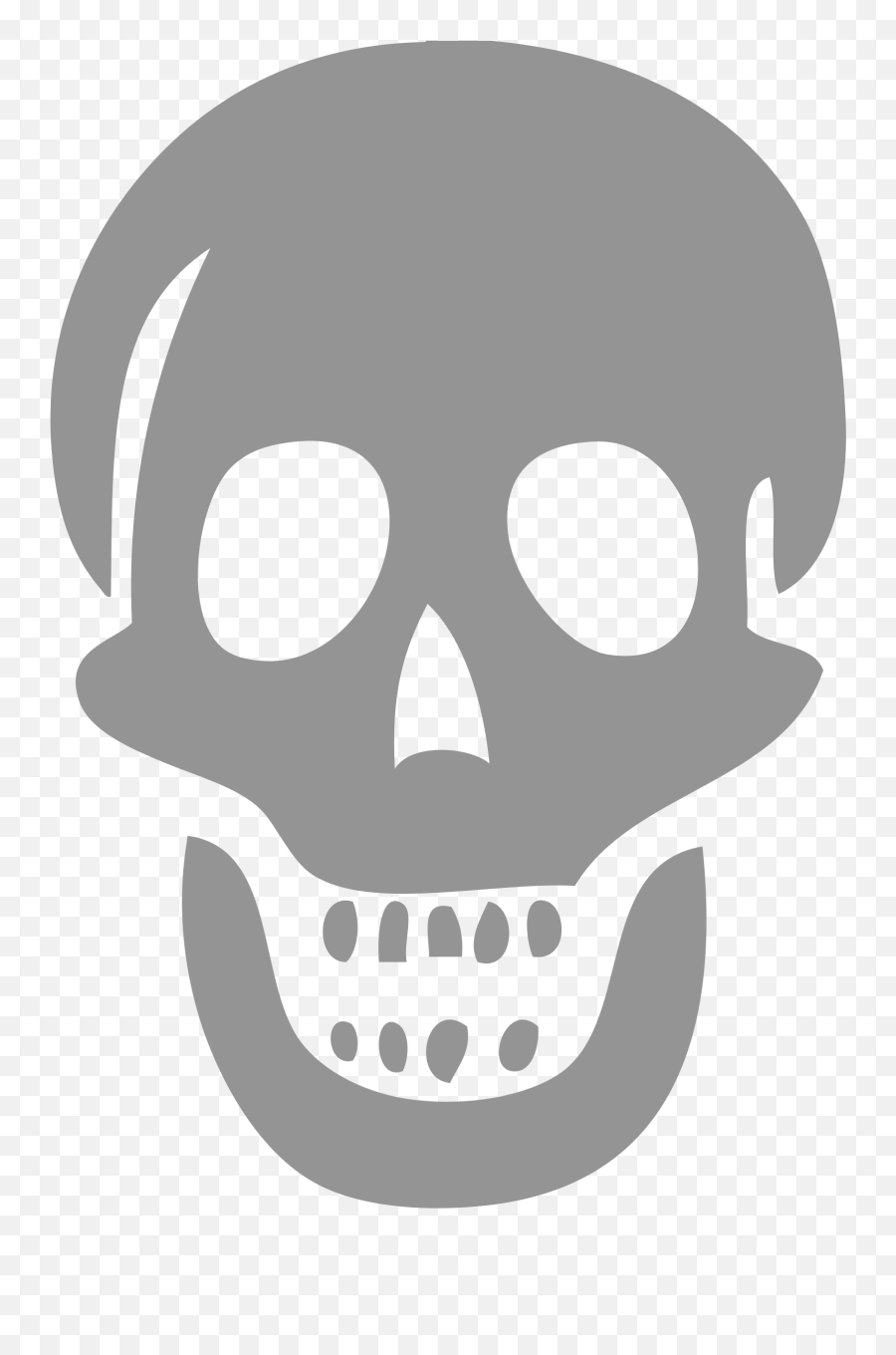 Transparent Bones Pirate Skull Picture 2451792 Transparent - Simple Skull Clipart Png Emoji,Jolly Roger Emoji