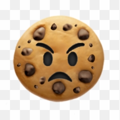 Cookie Emoji Sticker - Emoji Food Png,Cookie Emoji