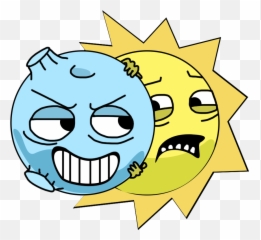 Ftestickers Solareclipse Solar Sun Moon Yellow Blue Sky - Smiley Emoji,Solar Eclipse Emoji