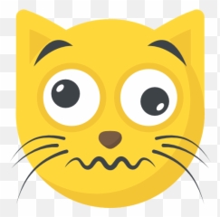 Nervous - Confused Cat Emoji
