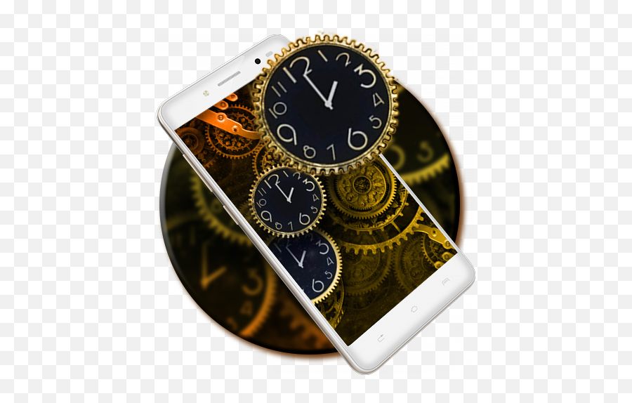 Golden Black Clock Live Wallpaper U2013 Aplikacje W Google Play - Smartphone Emoji,Emoji Watch And Clock