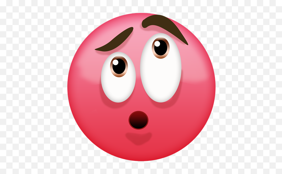 Confused Emoji - Red Emoji Face Png,I Dunno Emoji