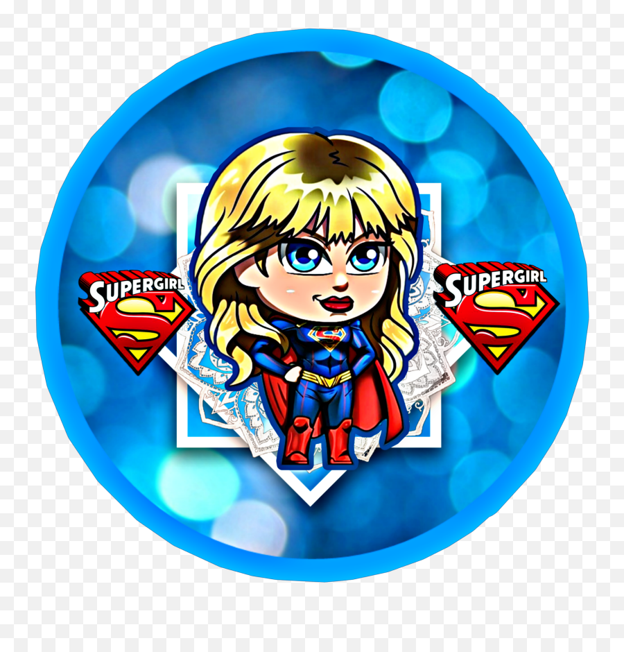 Supergirl Icon Sticker Art By - Cartoon Emoji,Supergirl Emoji