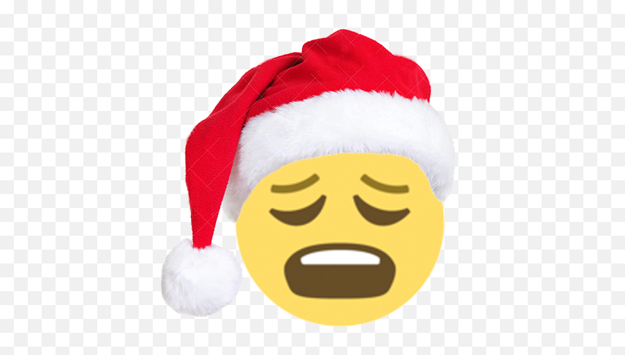 Christmas Emoji Sticker - Santa Claus,Weary Emoji