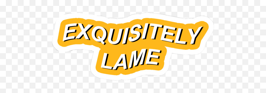 Lame Exquisite Yellow Text Freetoedit - Clip Art Emoji,Lame Emoji
