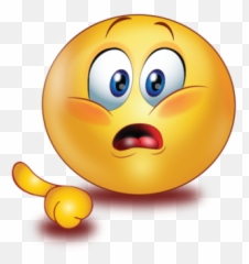 Frightened Scared Face Pointing Finger Emoji - Sad Emoji Pointing Finger,Scared Face Emoji
