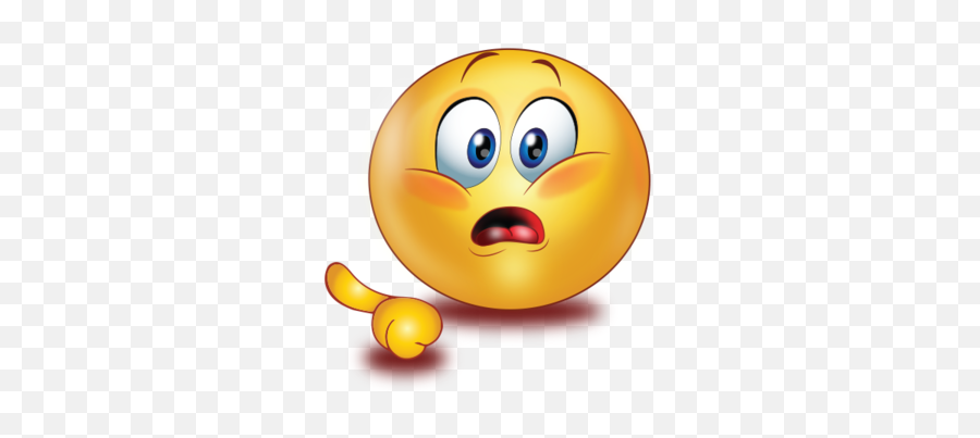 Frightened Scared Face Pointing Finger Emoji - Sad Emoji Pointing Finger,Scared Face Emoji