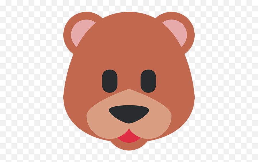 Bear Face Emoji For Facebook Email - Bear Emoji Twitter,Animal Emoji App