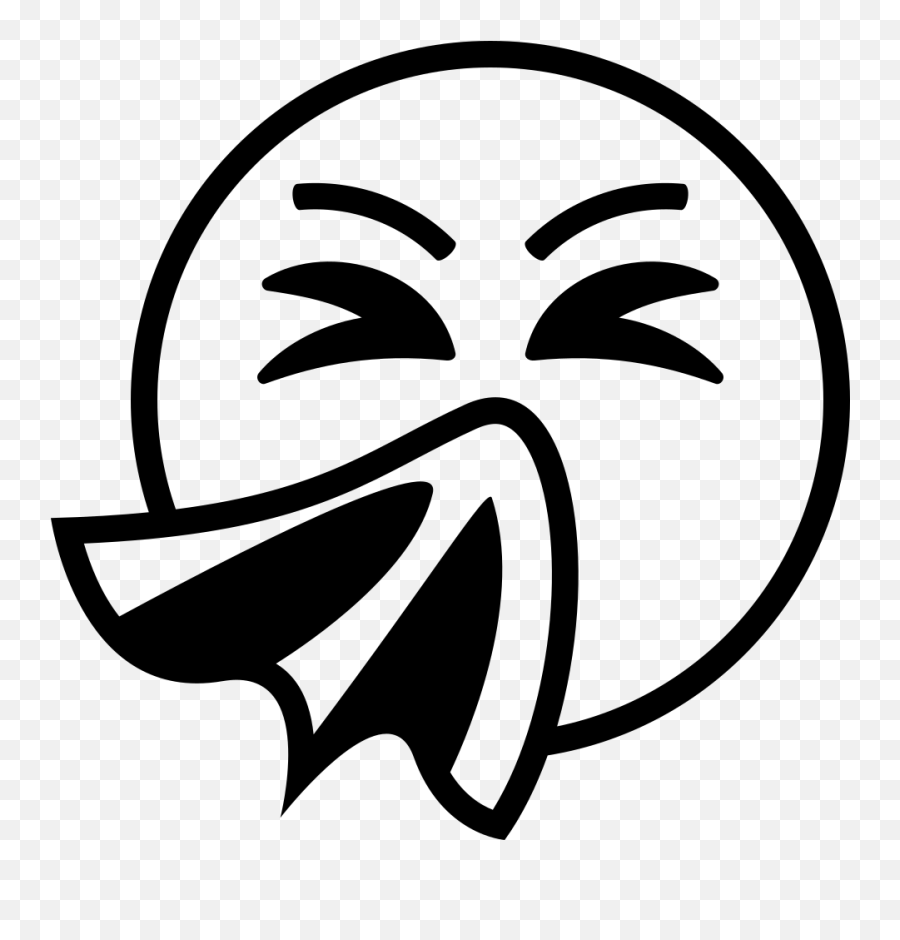 Emojione Bw 1f927 - Sick Emoji Clipart Black And White,Sneeze Emoji