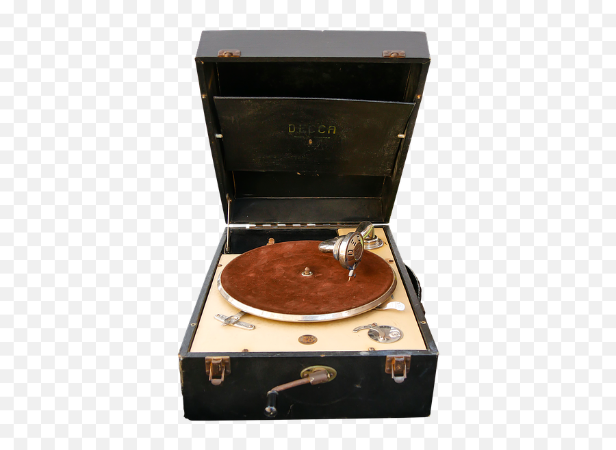 Music Turntable Nostalgia - Really Old Record Player Emoji,Record Player Emoji